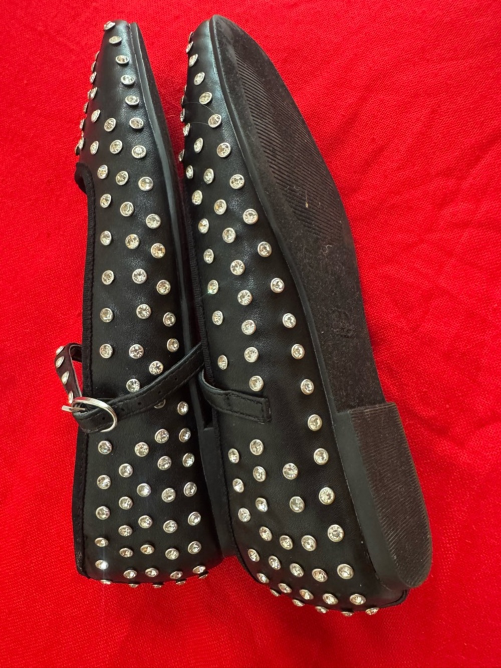 Mary Jane Black Studded Kids Dress Shoes